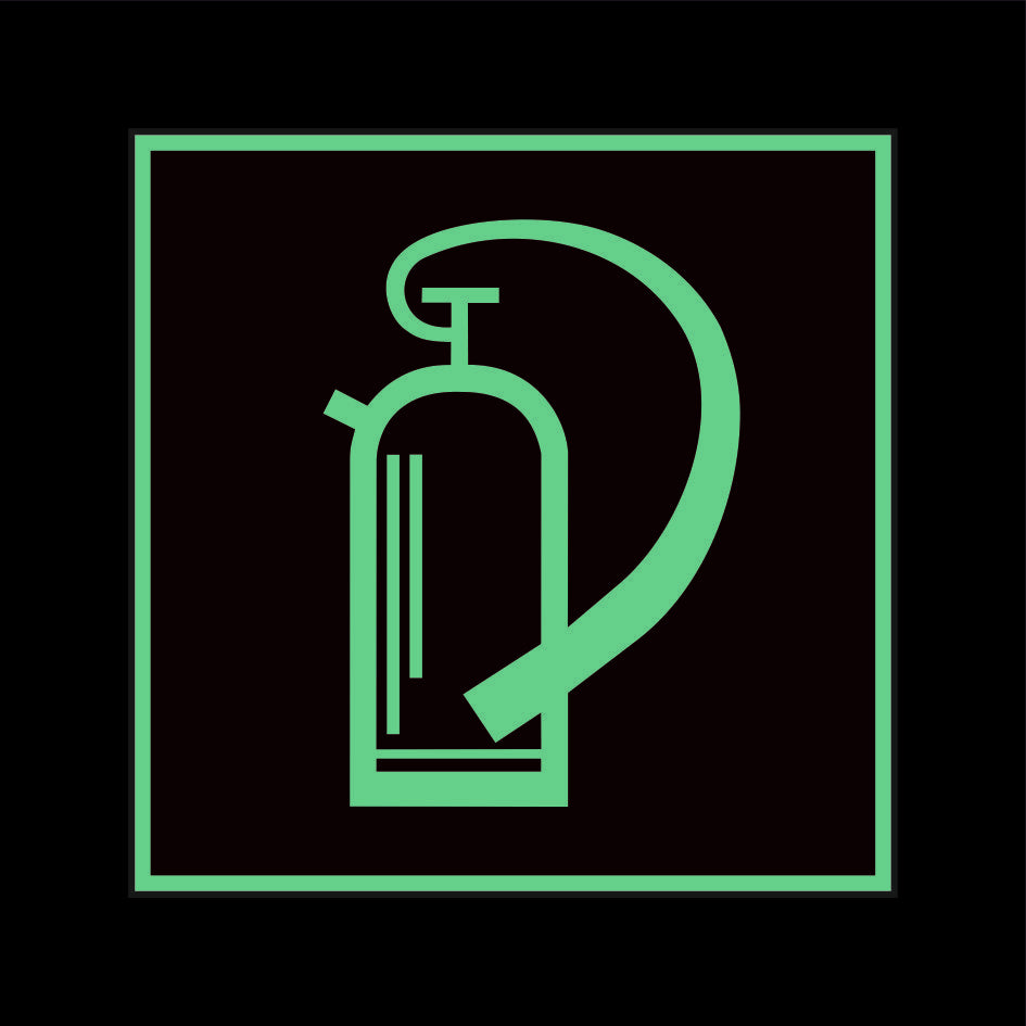 Brandschutzzeichen Alu 200x200 Permalight power 150/22 "Feuerlöscher"