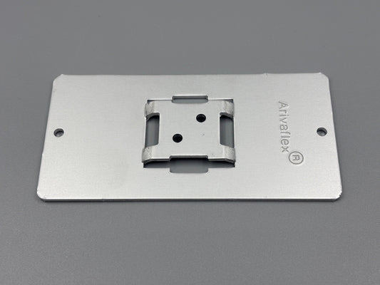 Aluminiumschilderträger zum Aufnieten 100x50x2mm