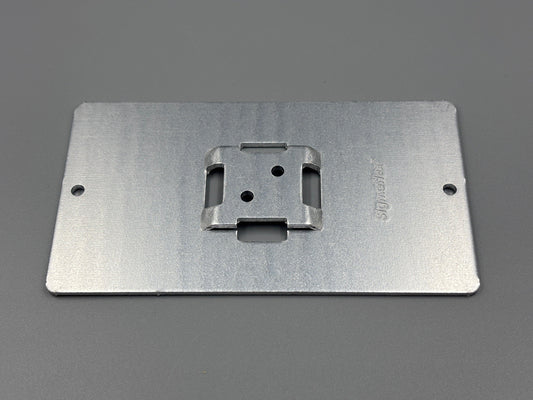 Aluminiumschilderträger zum Aufnieten 108x60x2mm