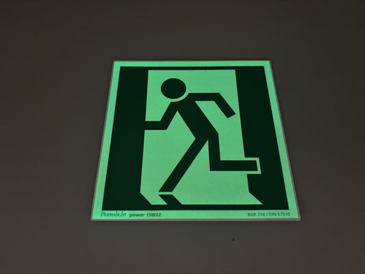 Fluchtwegschild Alu verschiedene Größen Permalight power 150/22 "Fluchtrichtung links"