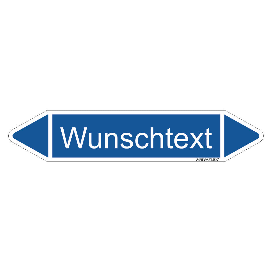 Rohrleitungspfeil Arivaflex Gruppe 0 Wunschtext