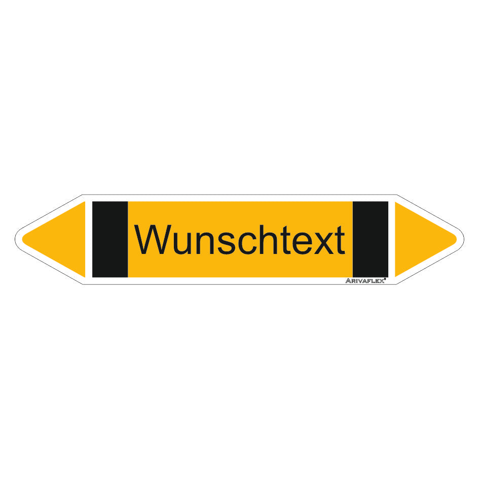 Rohrleitungspfeil Arivaflex Gruppe 5 Wunschtext