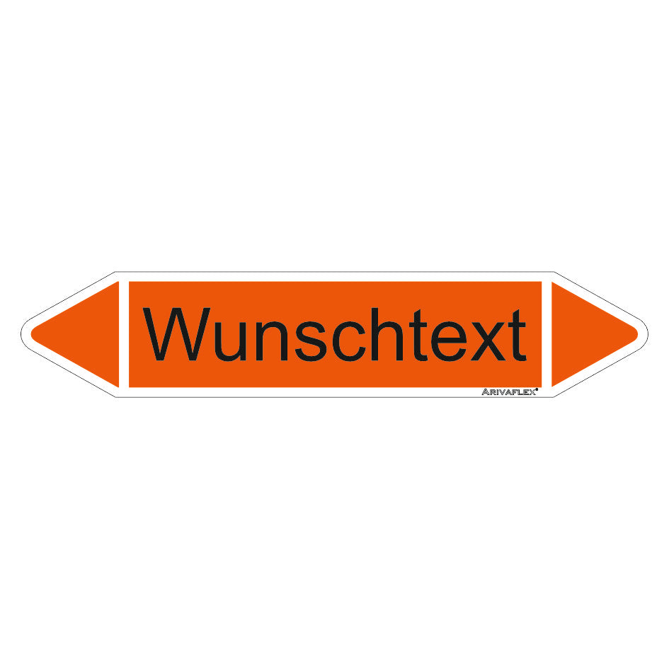 Rohrleitungspfeil Arivaflex Gruppe 6 Wunschtext