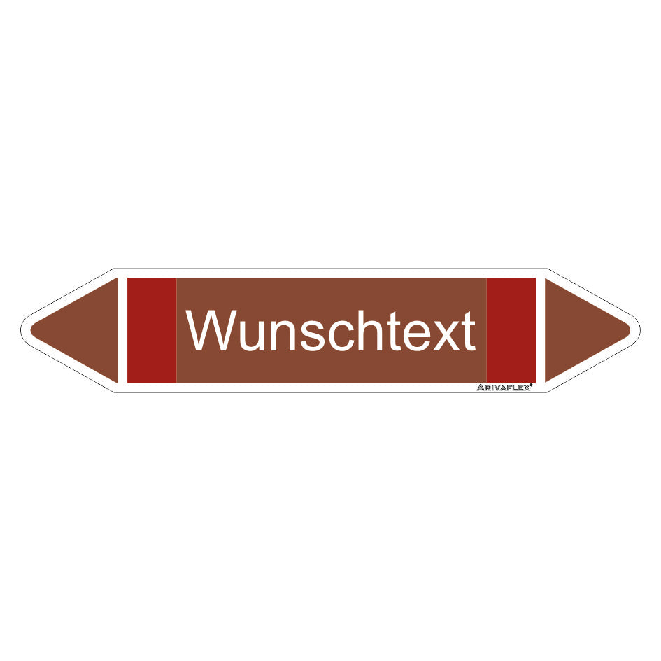 Rohrleitungspfeil Arivaflex Gruppe 8 Wunschtext