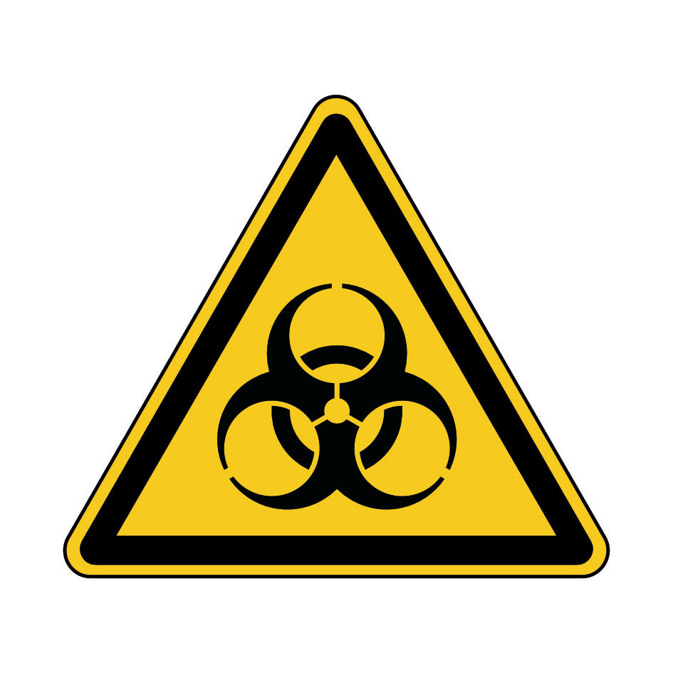 Warnung vor Biogefährung W009 Folie