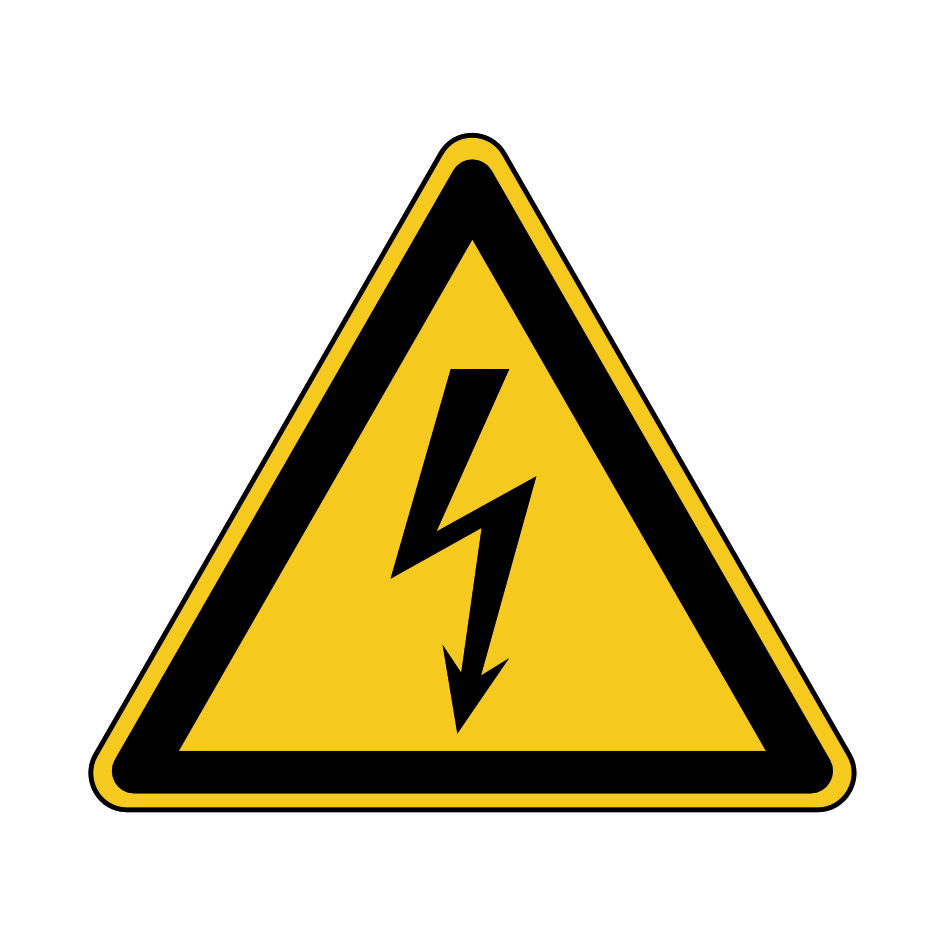 Warnung vor elektrischer Spannung W012 Folie