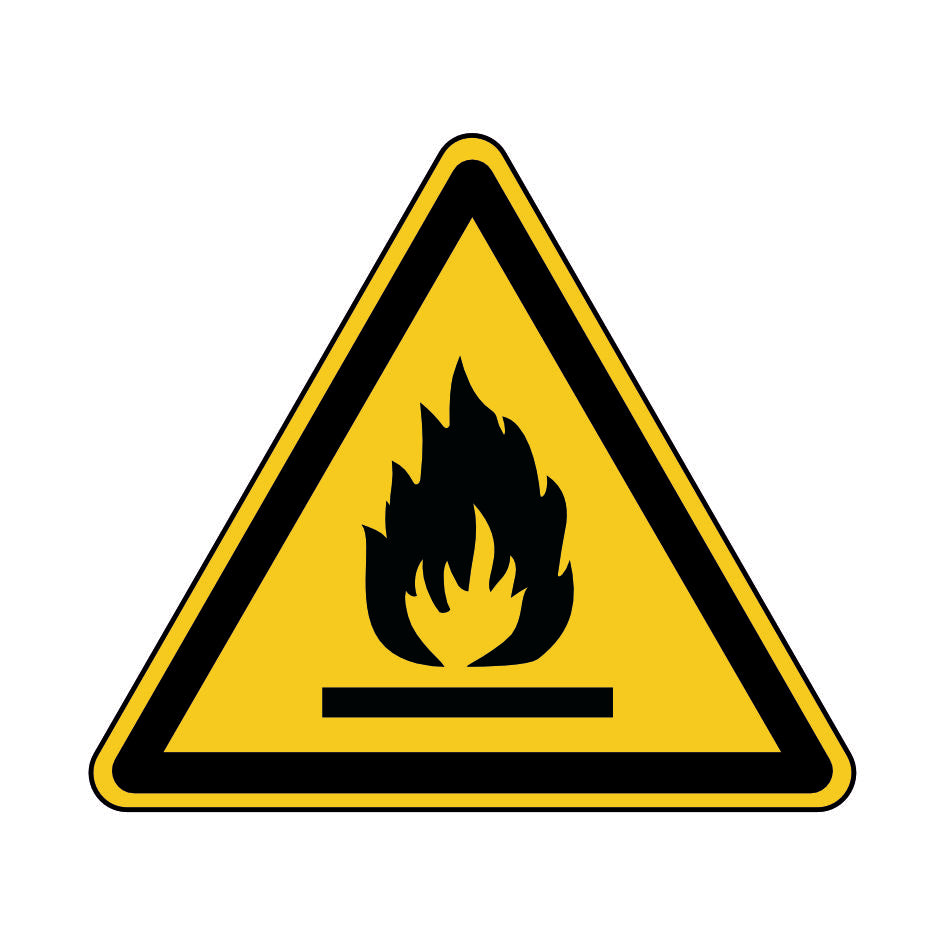 Warnung vor feuergefährlichen Stoffen W021 Folie