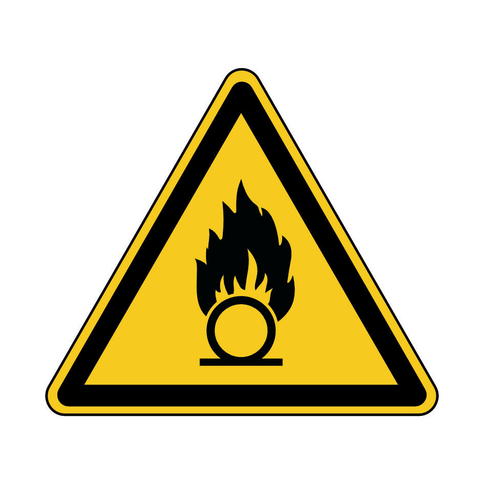 Warnung vor brandfördernden Stoffen W028 Folie