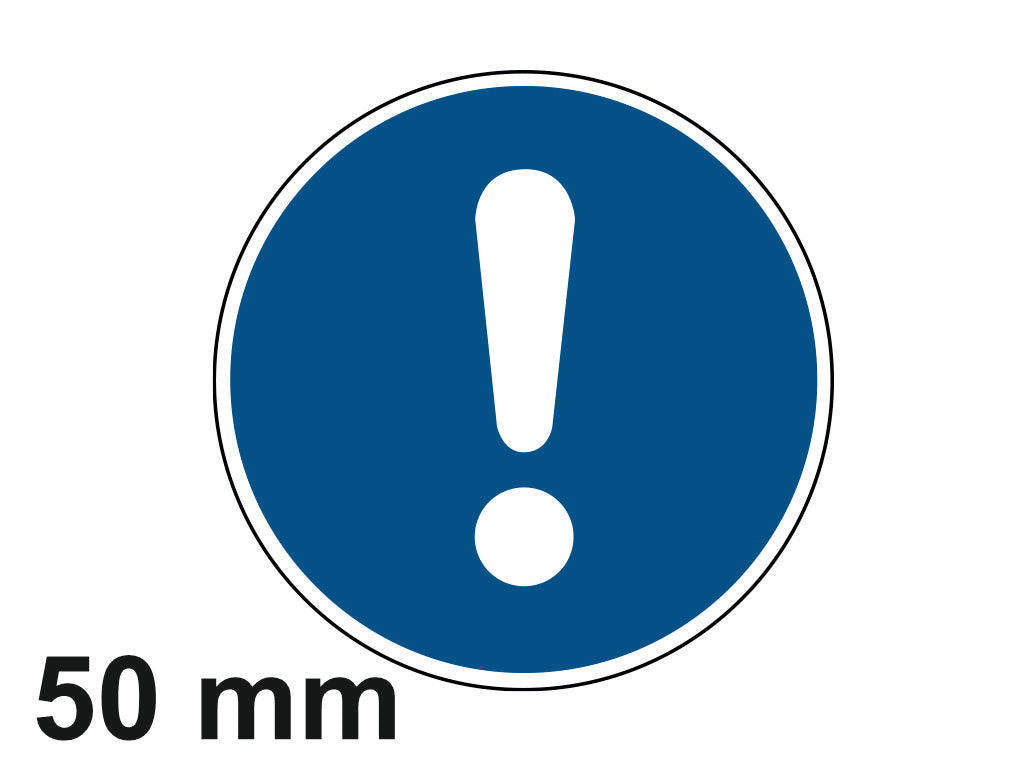 Allgemeines Gebotszeichen M001 Ø50mm Folie