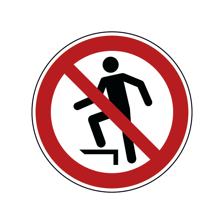 Aufsteigen verboten P019 Folie