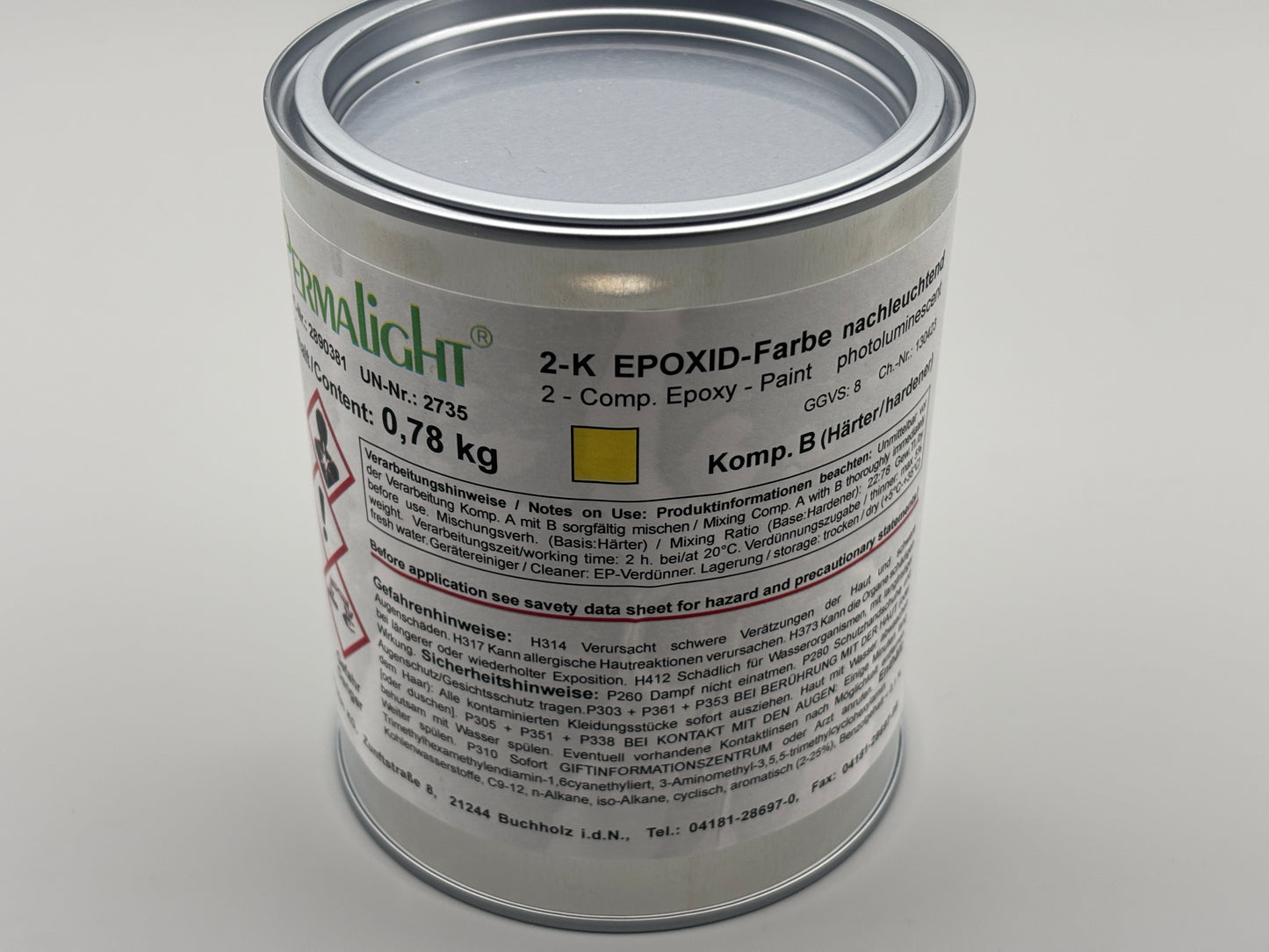 Permalight 2K Epoxid Farbe nachleuchtend 23/3