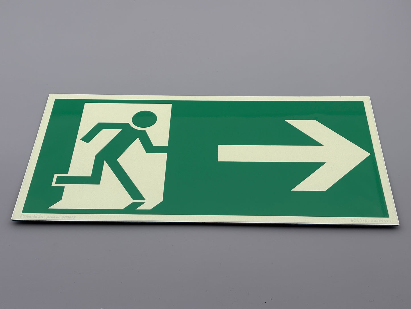 Fluchtwegschild Kunststoff 400x200 Permalight power 300/45 "Fluchtrichtung rechts"