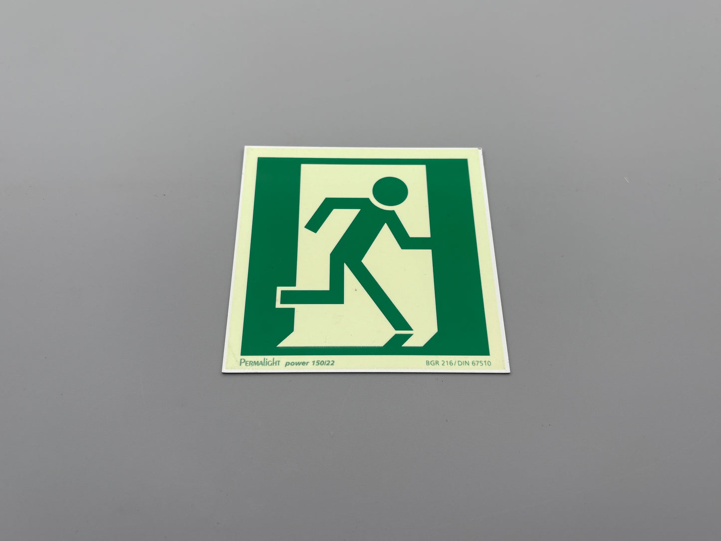 Fluchtwegschild Alu 100x100 Permalight power 150/22 "Fluchtrichtung rechts"