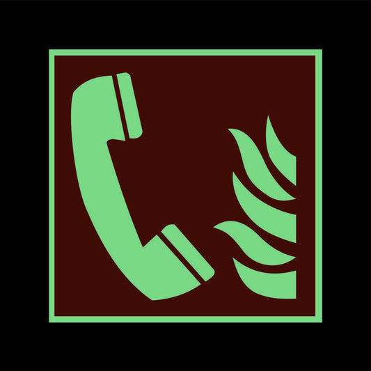 Brandschutzschild Alu verschiedene Größen Permalight power 150/22 "Brandmeldetelefon"