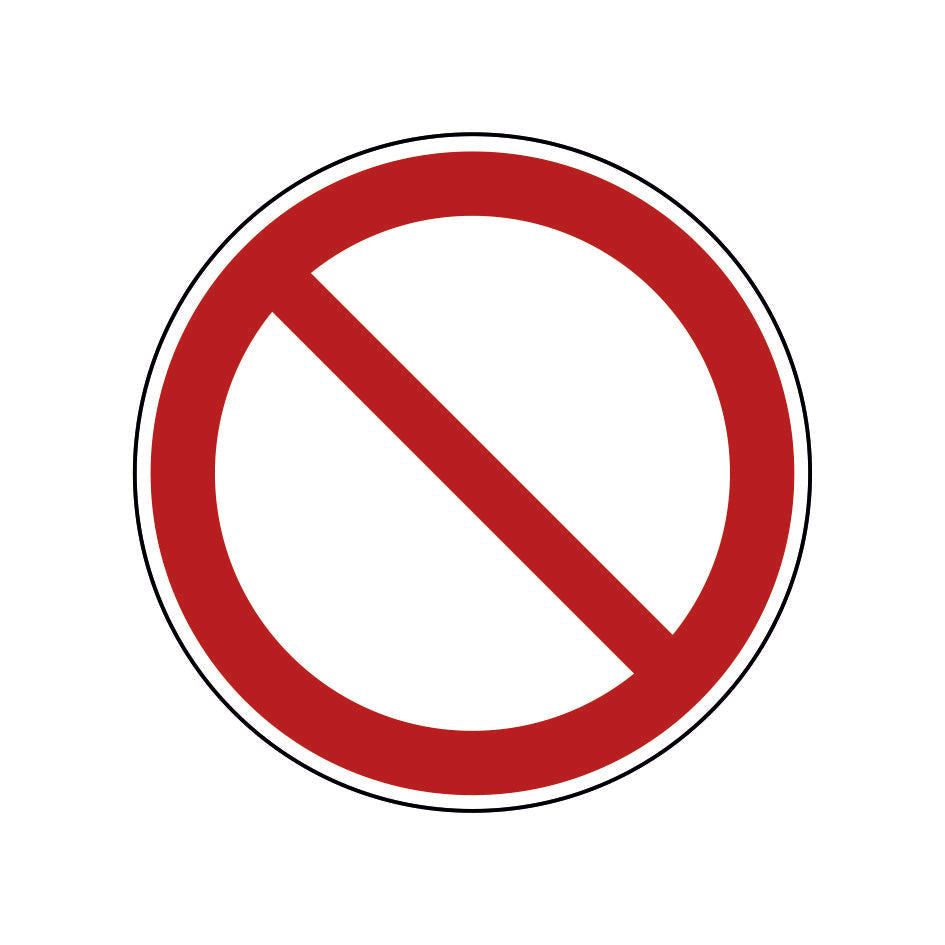Verbotsschilder
