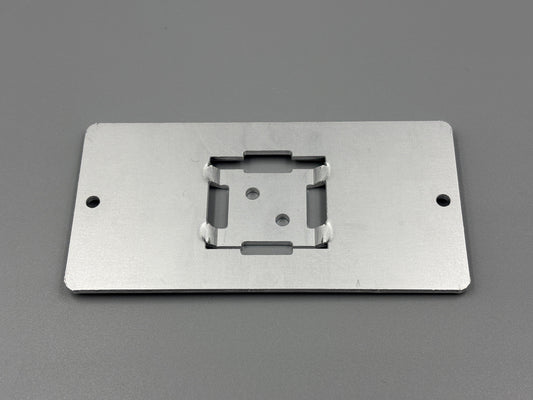 Aluminiumschilderträger zum Aufnieten 100x50x2mm