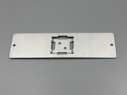 Aluminiumschilderträger zum Aufnieten 144x40x2mm