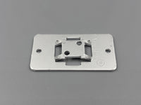 Aluminiumschilderträger zum Aufnieten 55x30x2mm