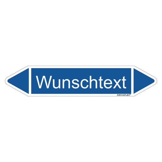 Rohrleitungspfeil Arivaflex Gruppe 0 Wunschtext
