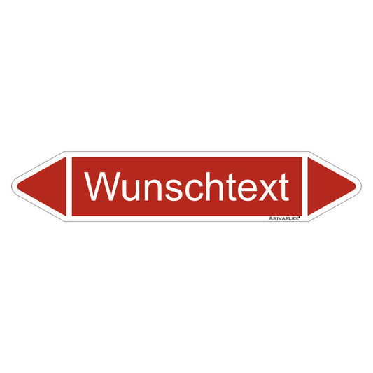Rohrleitungspfeil Arivaflex Gruppe 2 Wunschtext