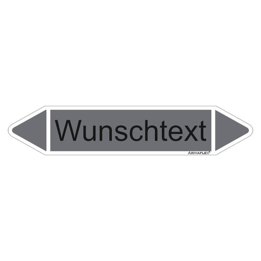Rohrleitungspfeil Arivaflex Gruppe 3 Wunschtext