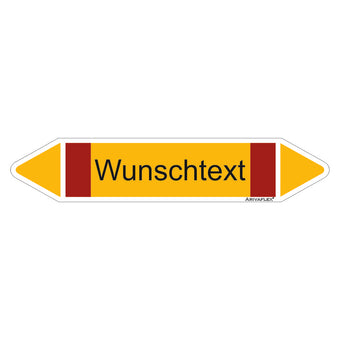 compare product Rohrleitungspfeil Arivaflex Gruppe 4 Wunschtext