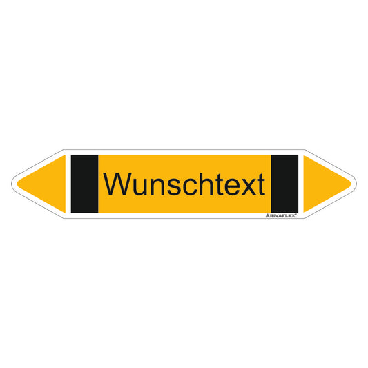 Rohrleitungspfeil Arivaflex Gruppe 5 Wunschtext