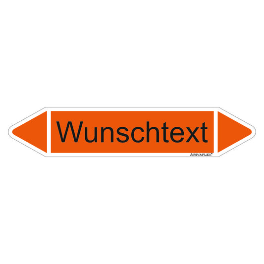 Rohrleitungspfeil Arivaflex Gruppe 6 Wunschtext