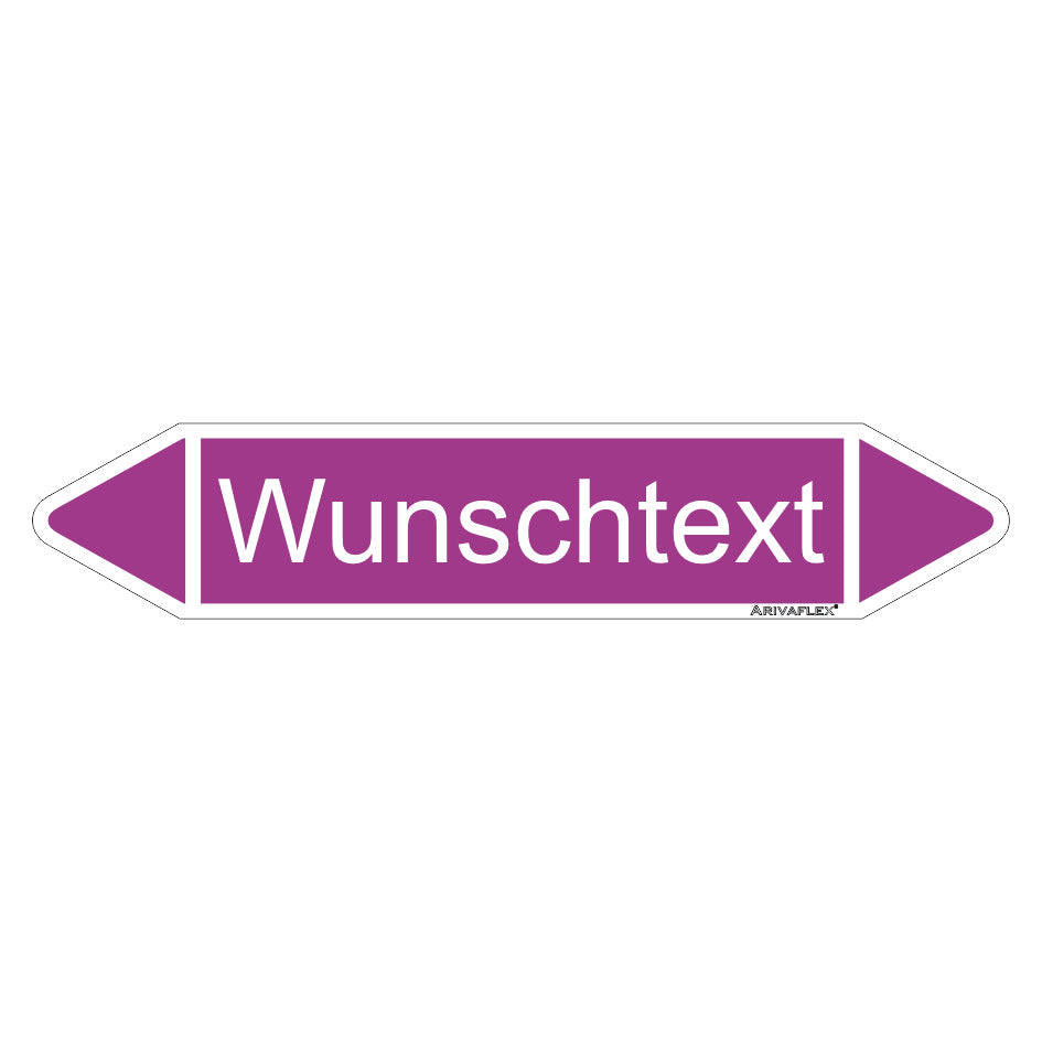 Rohrleitungspfeil Arivaflex Gruppe 7 Wunschtext