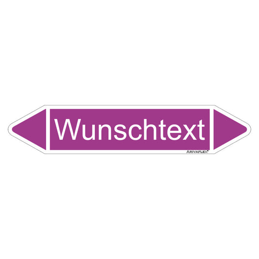 Rohrleitungspfeil Arivaflex Gruppe 7 Wunschtext