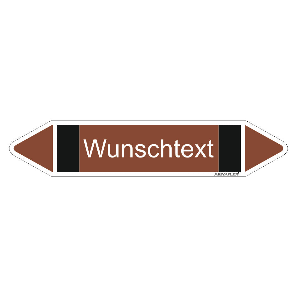 Rohrleitungspfeil Arivaflex Gruppe 9 Wunschtext