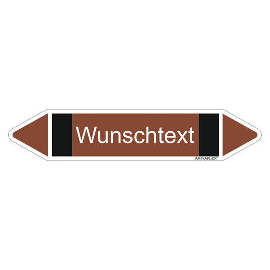 Rohrleitungspfeil Arivaflex Gruppe 9 Wunschtext