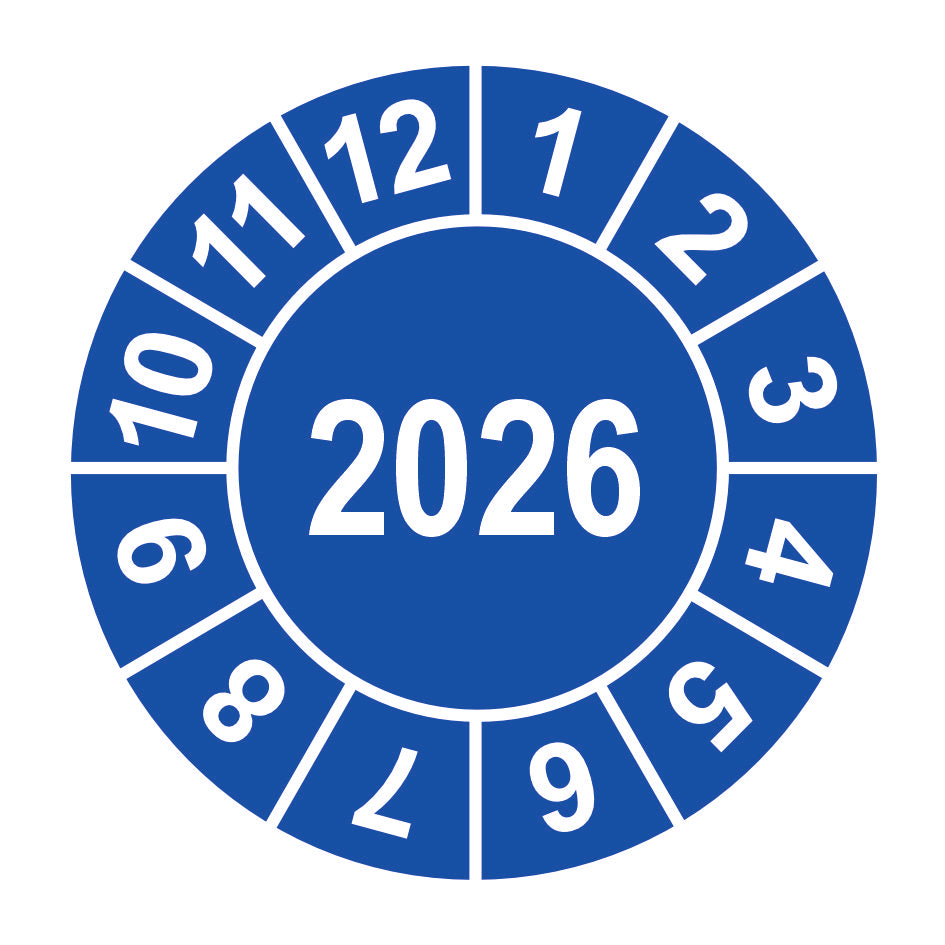 Runde Prüfplaketten