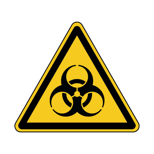 Warnung vor Biogefährung W009 Folie