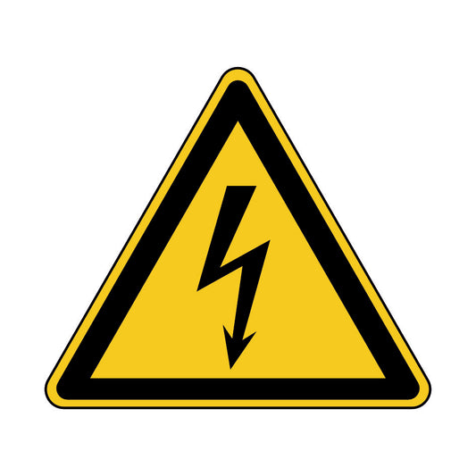 Warnung vor elektrischer Spannung W012 Folie