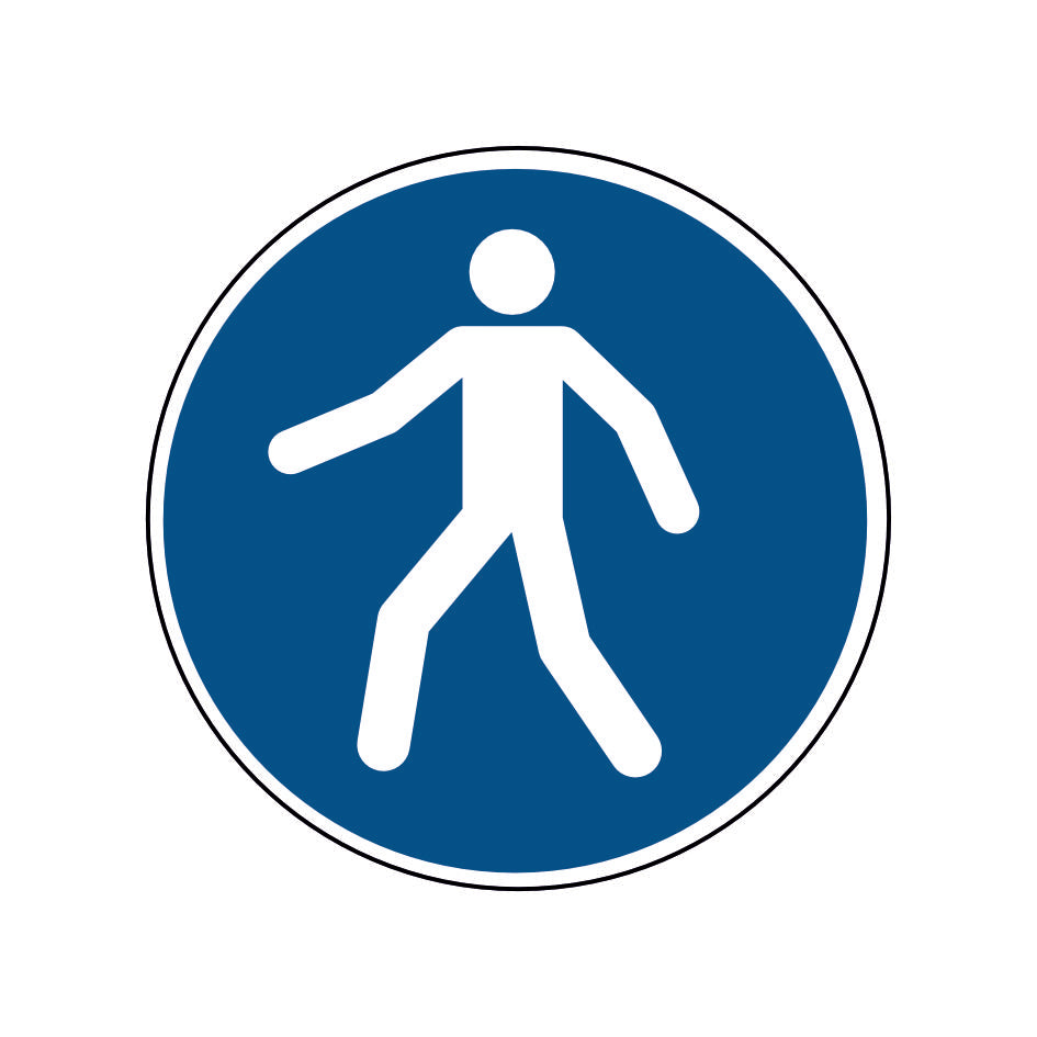 Fußgängerweg benutzen M024 Folie