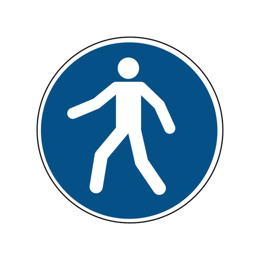 Fußgängerweg benutzen M024 Folie
