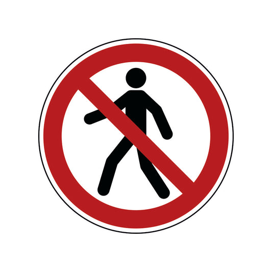 Für Fußgänger verboten P004 Folie