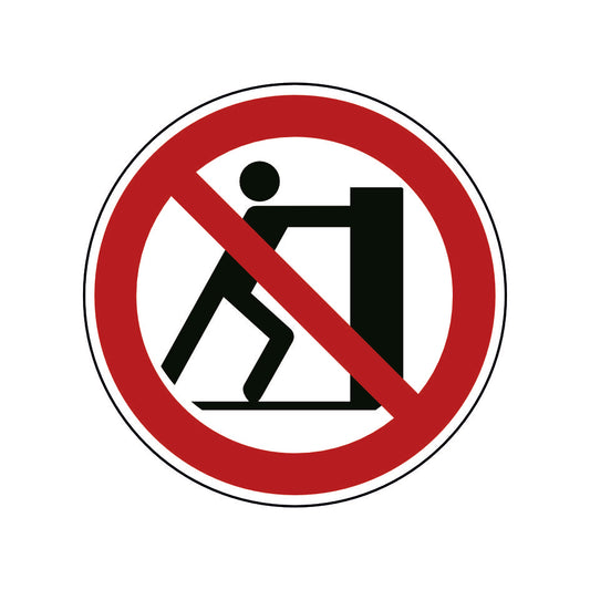 Schieben verboten P017 Folie
