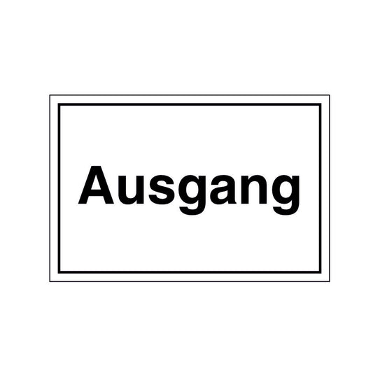 Hinweisschild "Ausgang" Folie