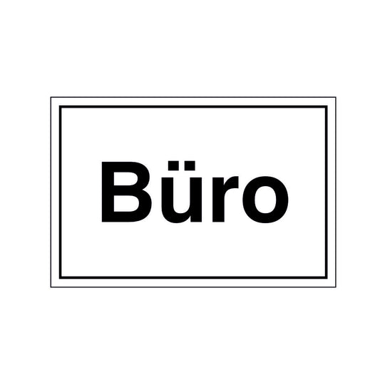 Hinweisschild "Büro" Folie