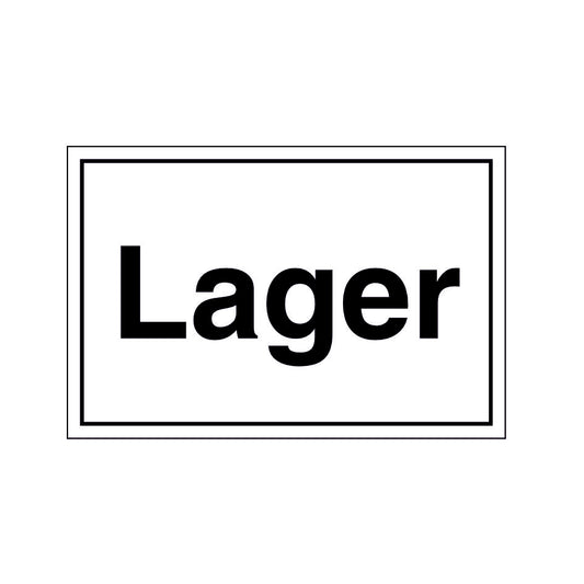 Hinweisschild "Lager" Folie