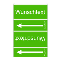Rohrleitungsband DIN 2403 grün 75 mm Wunschtext
