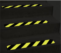 Anti-Rutsch Treppenplatten aus Edelstahl nachleuchtend