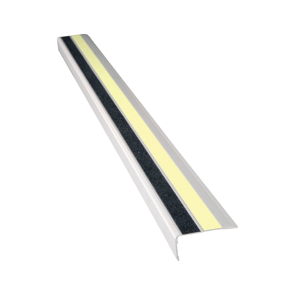 Aluminium-Treppenkantenprofil lang nachleuchtend