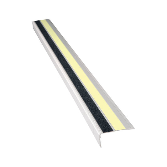 Aluminium-Treppenkantenprofil lang nachleuchtend