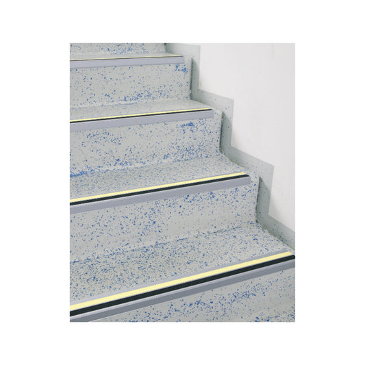 Aluminium-Treppenkantenprofil lang nachleuchtend