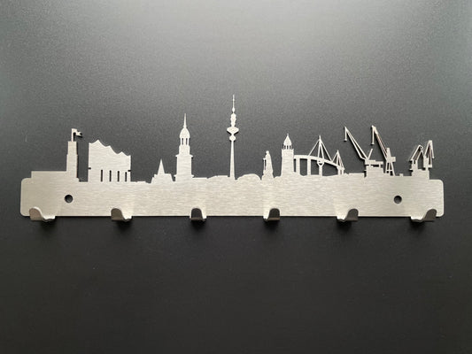 Schlüsselbrett Skyline Hamburg