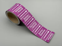 Rohrleitungsband DIN 2403 lila 75 mm Amine / Diamine