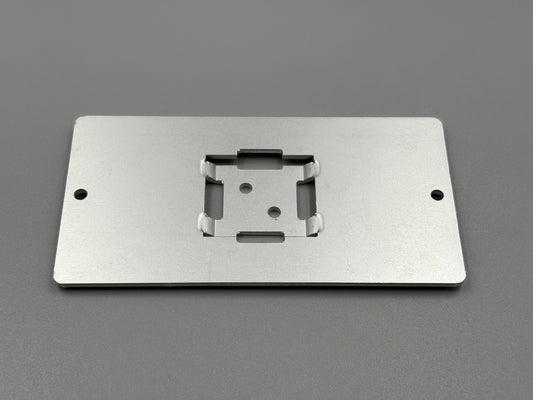 Aluminiumschilderträger zum Aufnieten 108x55x2mm